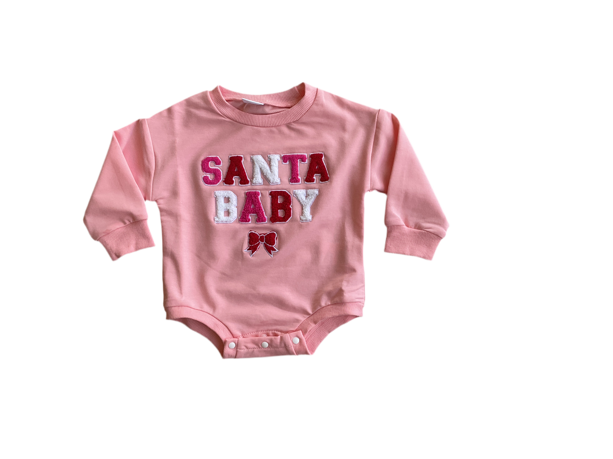 Santa Baby Pink Romper