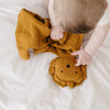 Toffee Lion Lovey Blanket