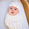 Bamboo Stretch Swaddle - Neutral Rectangle