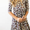 Wild One 3/4 Sleeve Pocket Twirl Dress