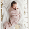 100% Luxury Cotton Swaddle Receiving Baby Blanket - Rainbow